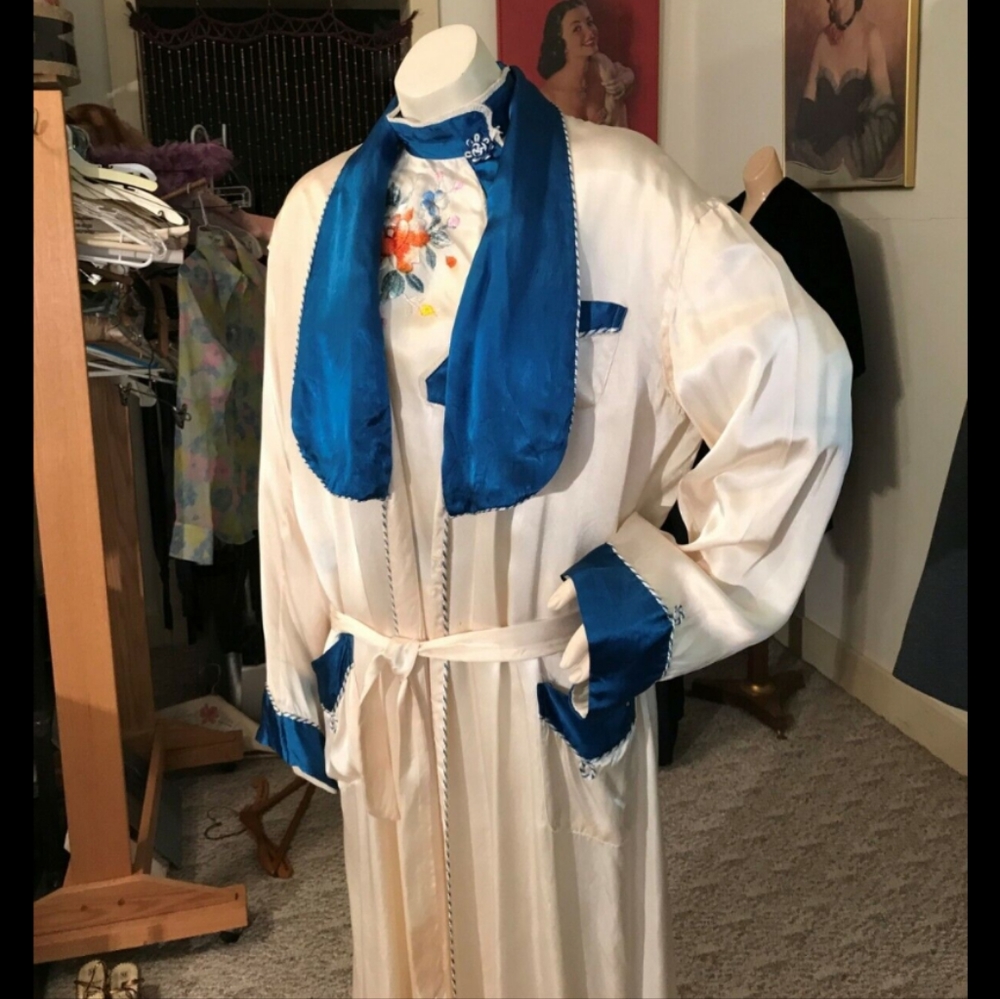 1940s Tokyo Silk Pajamas 3 piece set